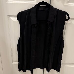 RtA Black Sleeveless Blouse